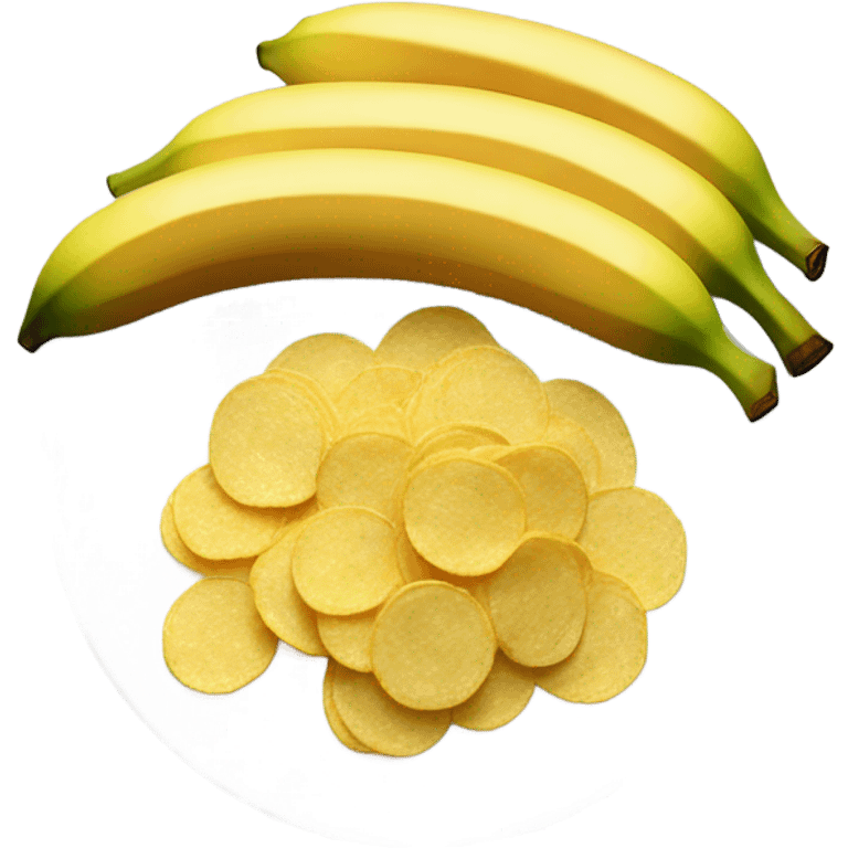 Chips and banana emoji