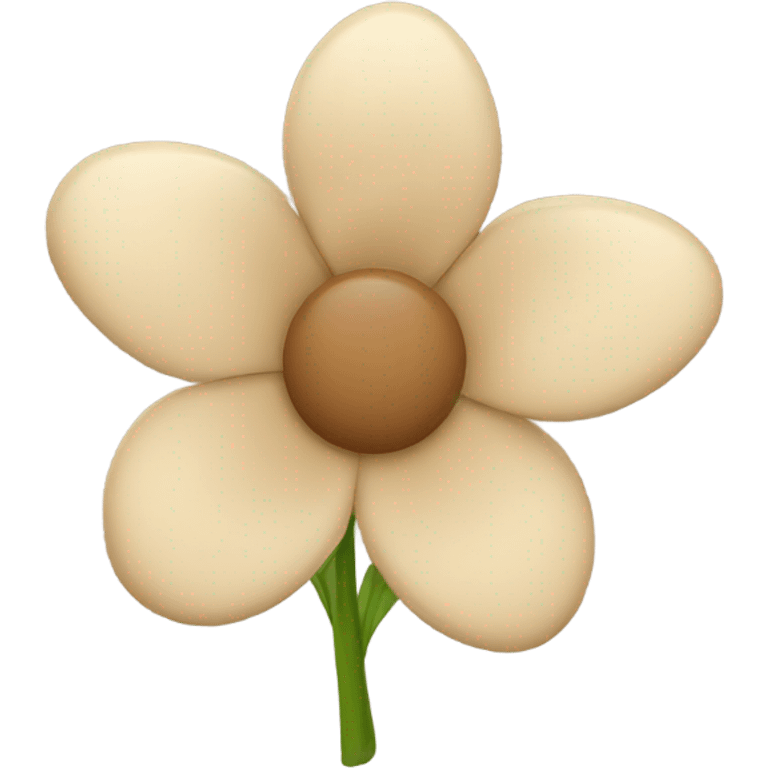 Beige flower emoji