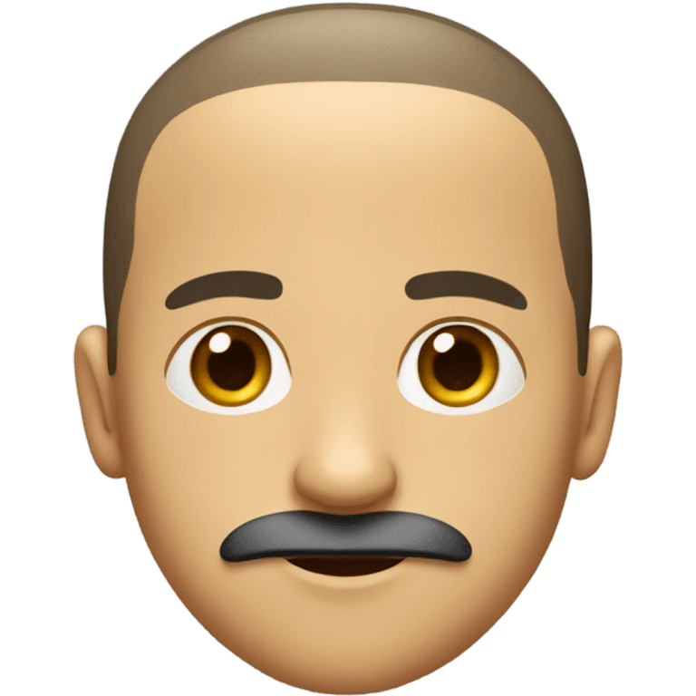 guy with mustache and buzz cut emoji