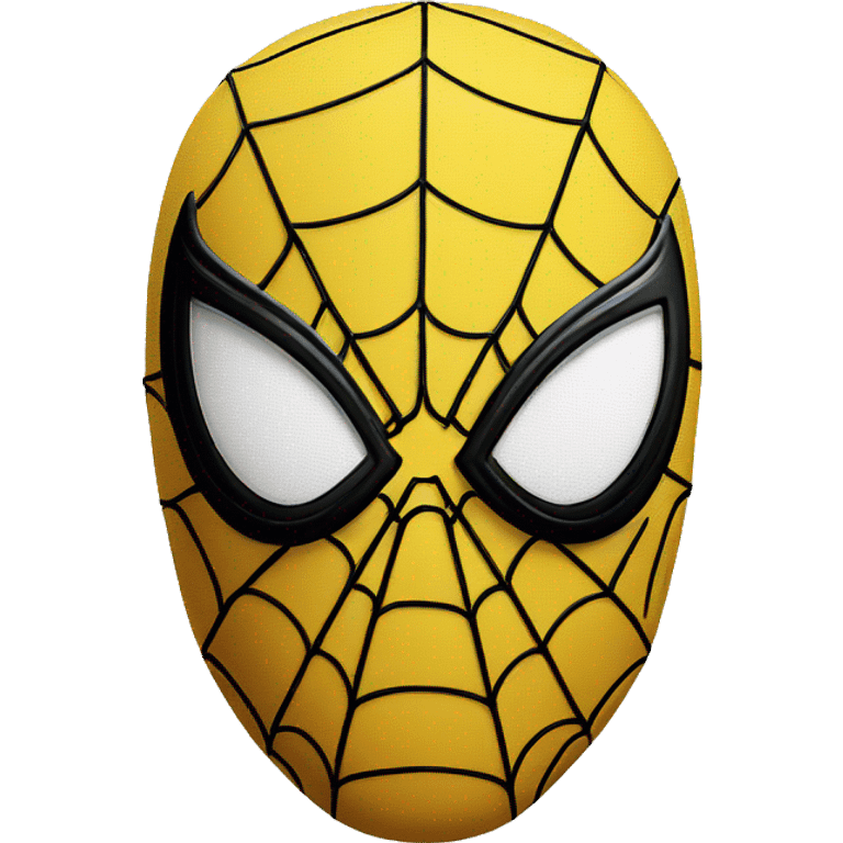 Yellow colour spider man head  emoji