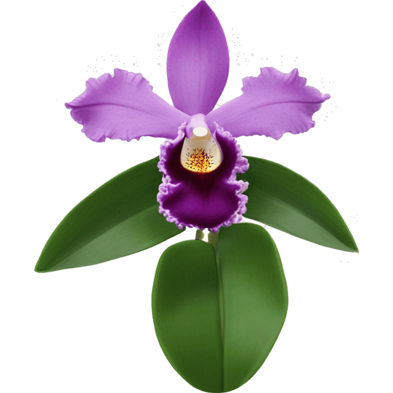 Cattleya Orchid flower emoji