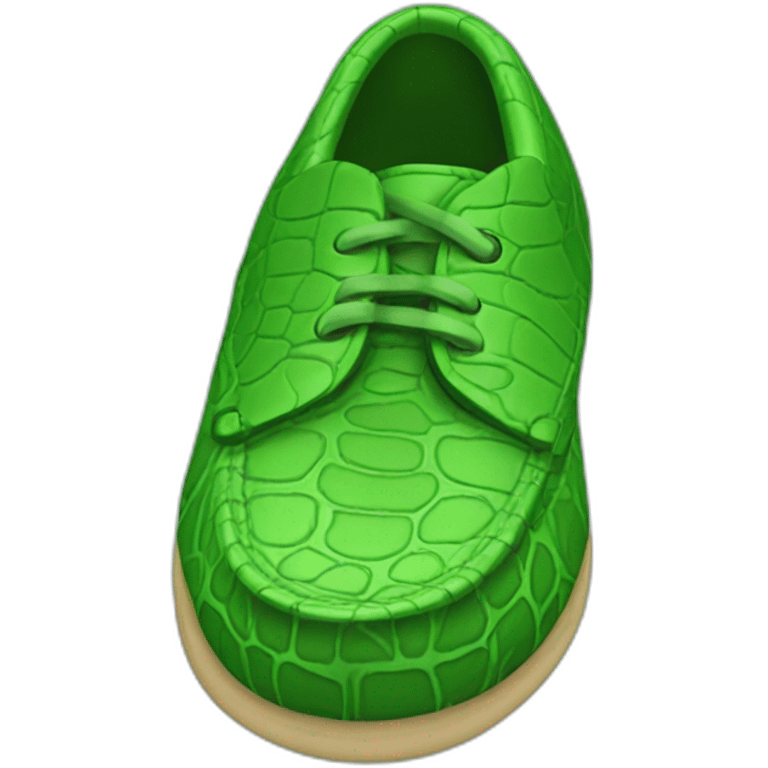 green croc shoe emoji