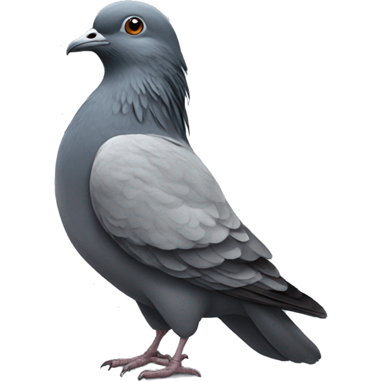 pigeon with long hair emoji