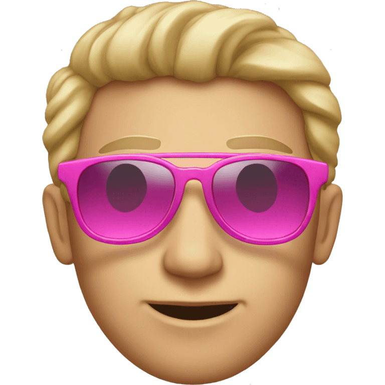 Pink-sunglasses emoji