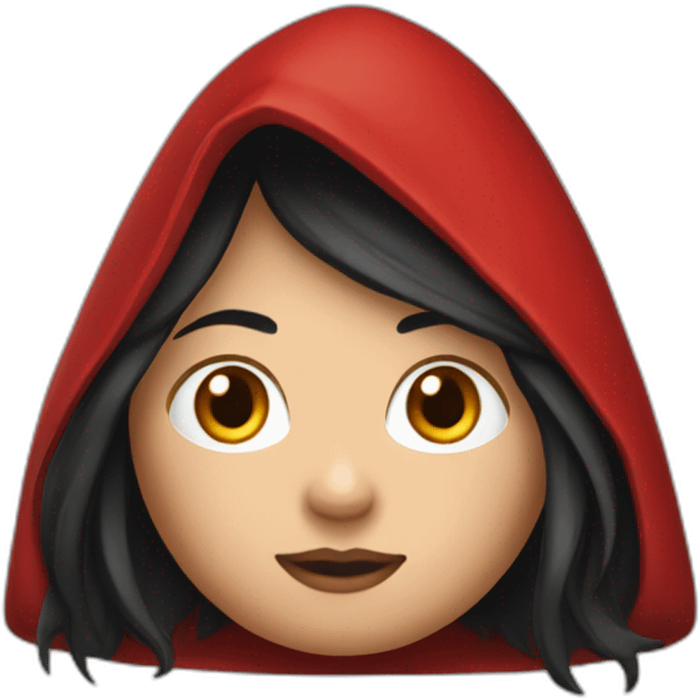 red-ridding-hood-with-long-black-strait-hair-with-white-break emoji