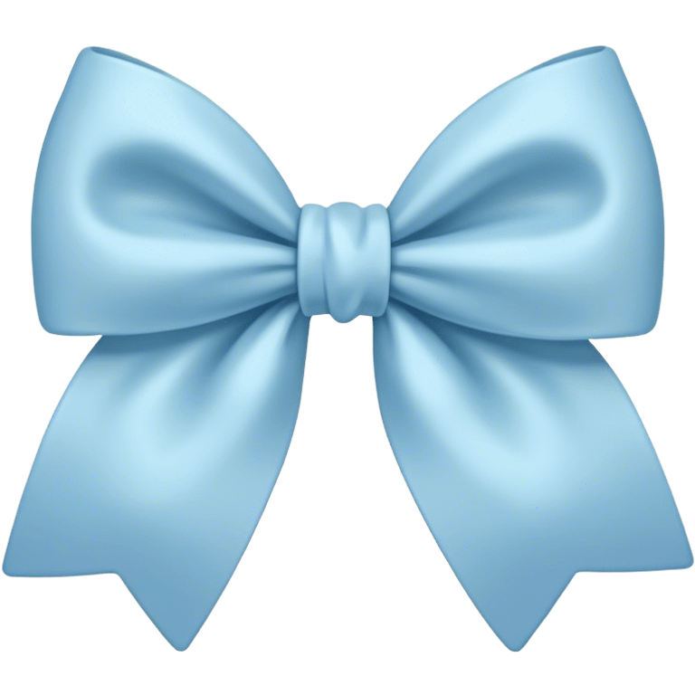 muted Pastel blue bow  emoji