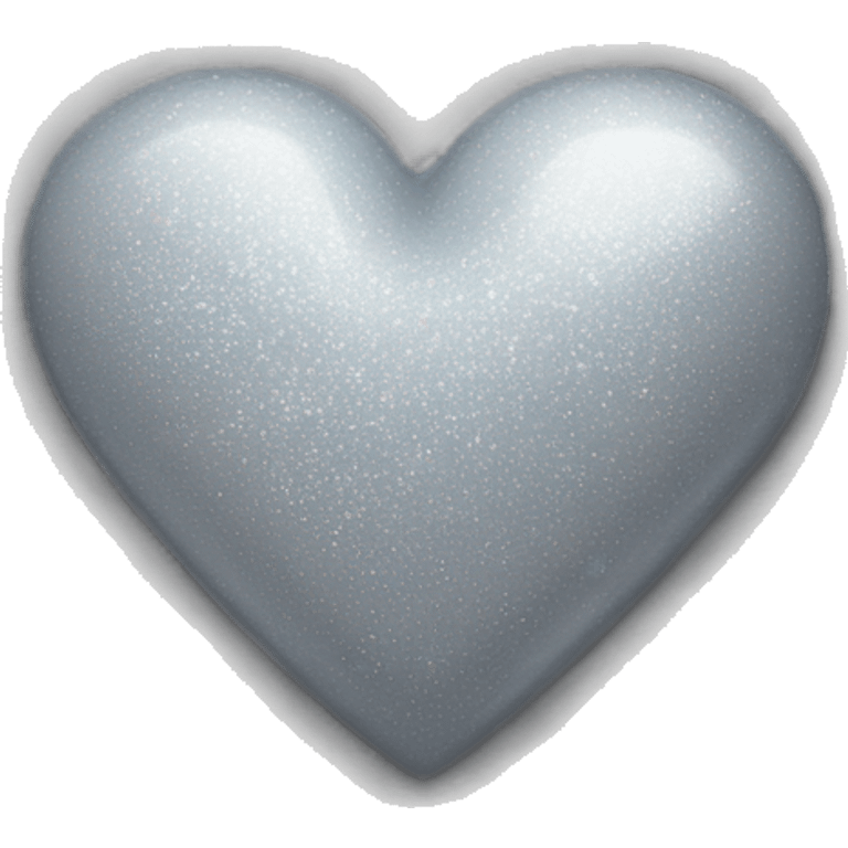 Un corazón gris con brillos  emoji