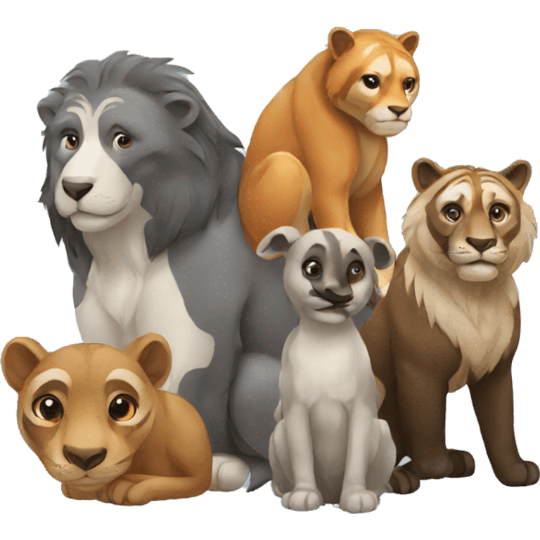 group of animals emoji