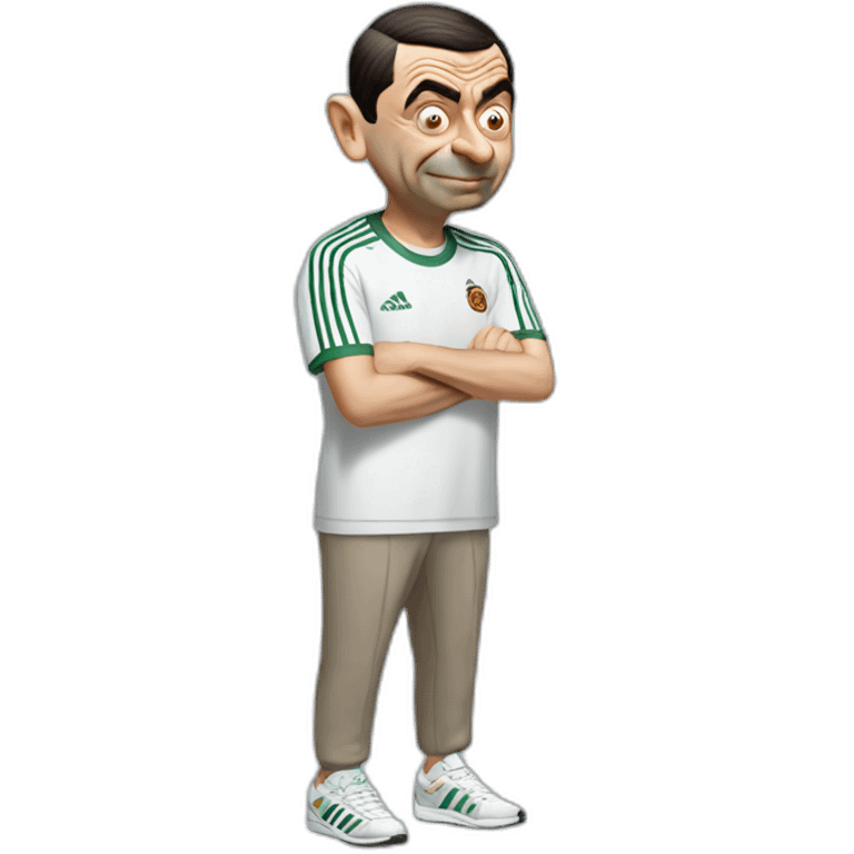 Mr bean wearing adidas shirt emoji