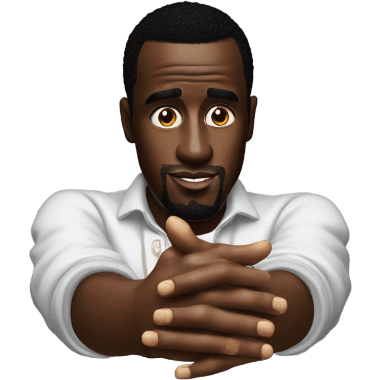 P diddy with oil in his hands emoji