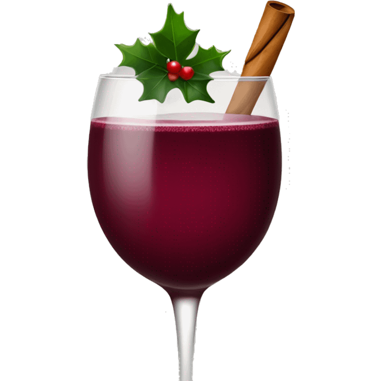 burgundy christmas drink emoji