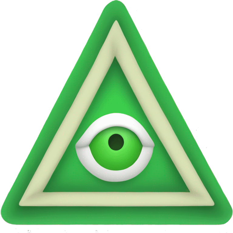 Green up triangle  emoji