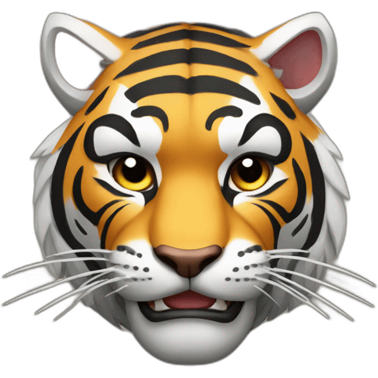 Samurai tiger emoji