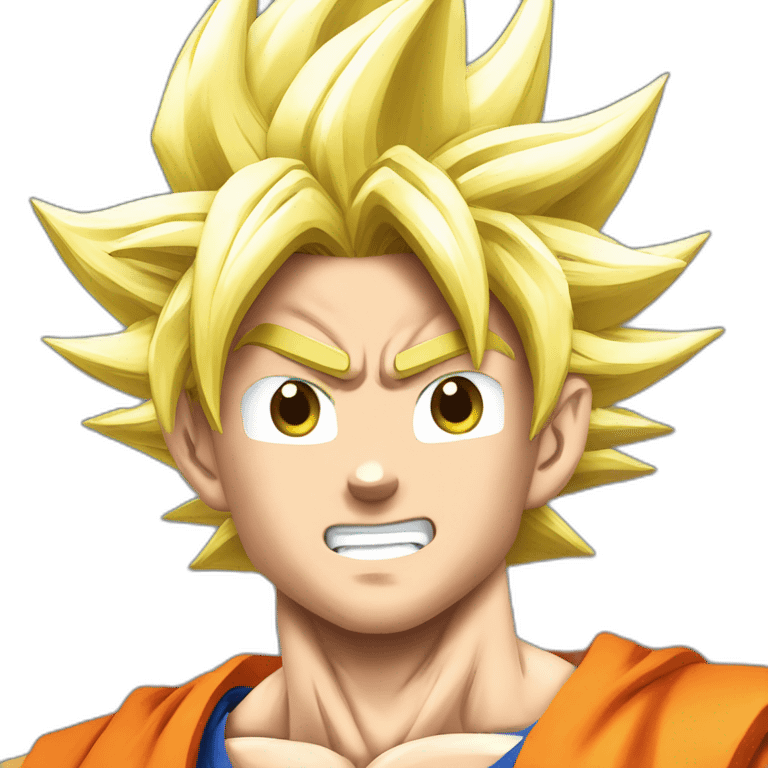 goku super saiyan with pc emoji