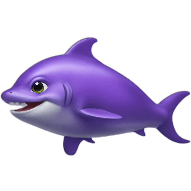 Dauphin violet  emoji