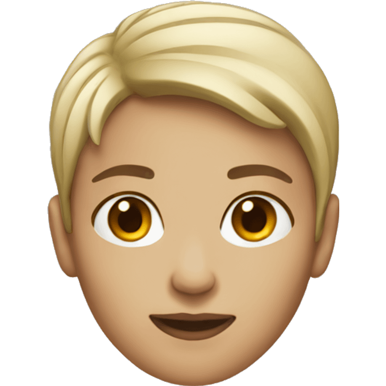 Womam short hair MacBook  emoji