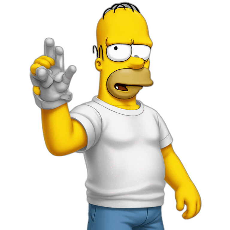 Homer Simpson ssj emoji