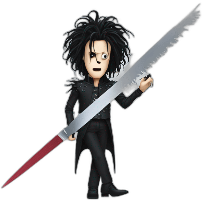 edward scissorhands slashing paper emoji