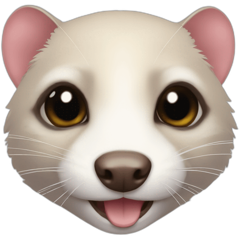 ferret with big star in eyes emoji