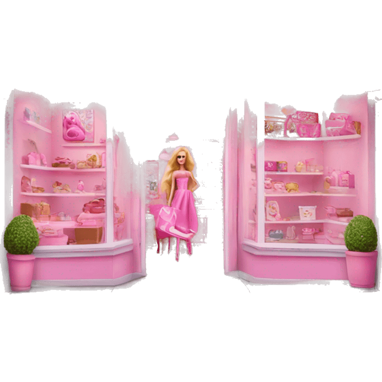 pink barbie shop emoji