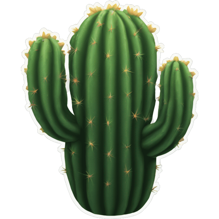 Black cactus emoji