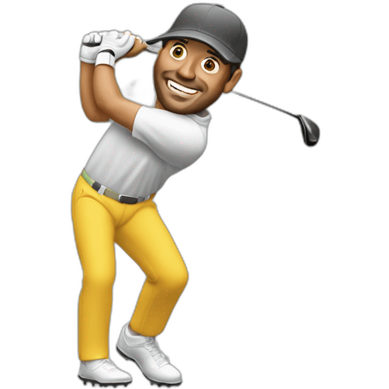 Happy Gilmore golf swing emoji