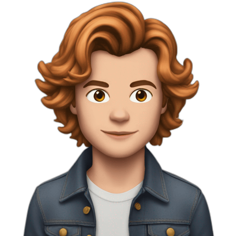 Roze poes tekent Harry styles emoji