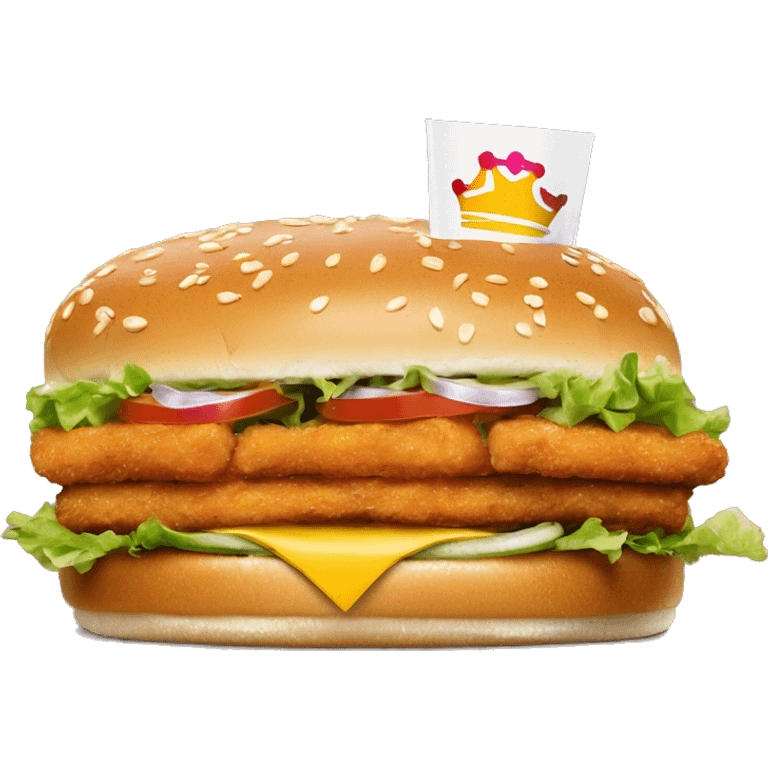 Burger King original chicken sandwich one emoji