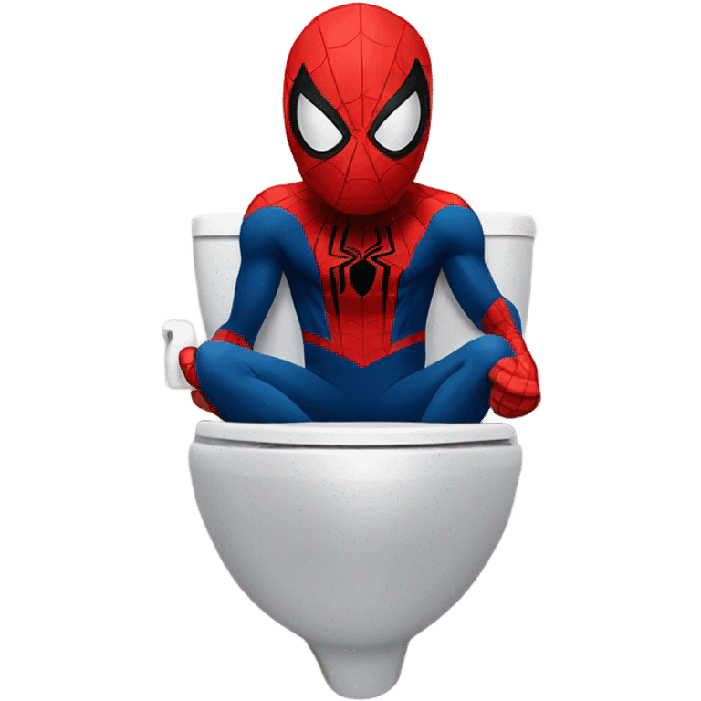 spiderman in toilet emoji