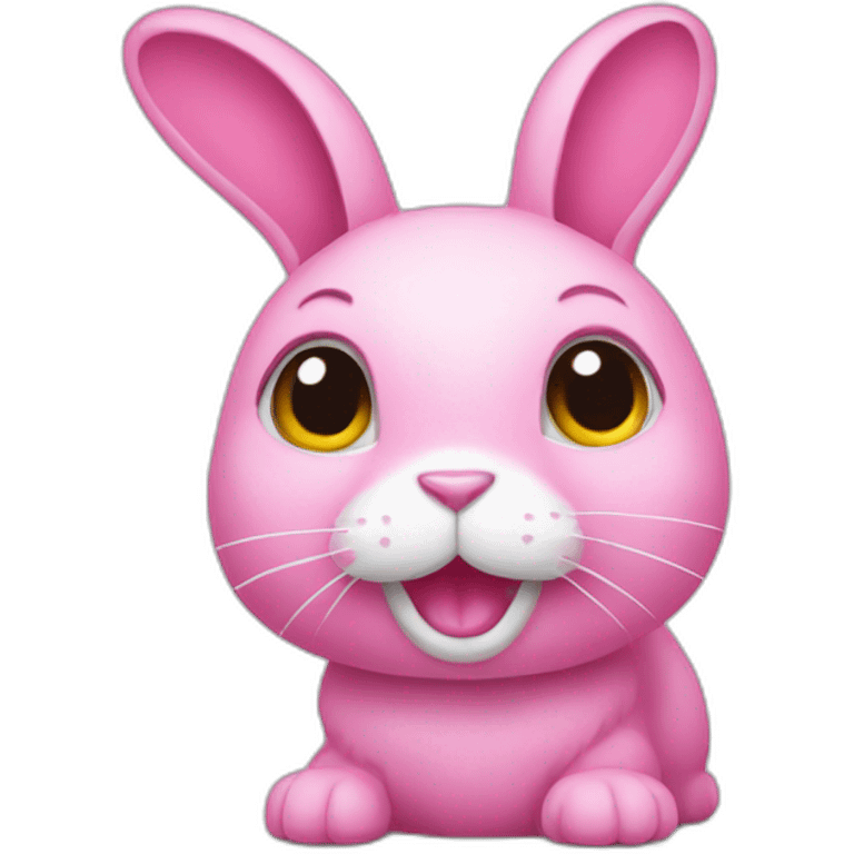 pink rabbit emoji