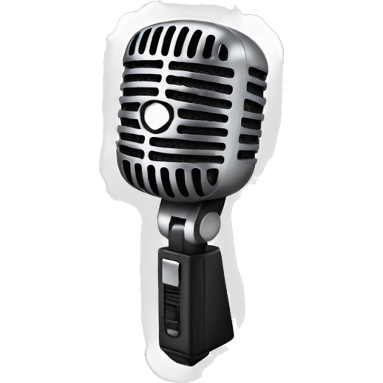 Cute microphone emoji