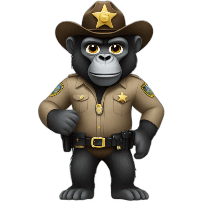 sheriff gorilla emoji