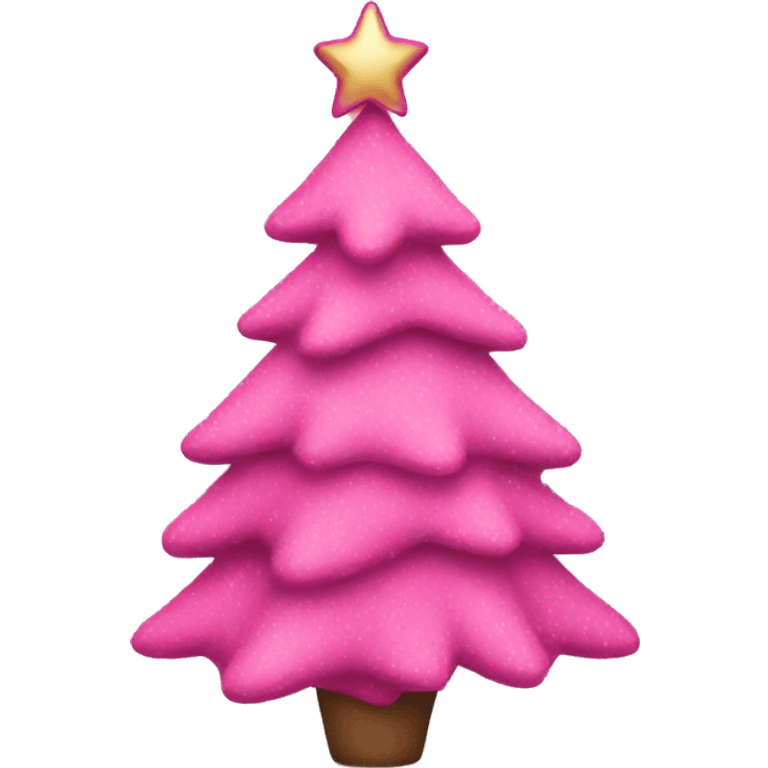 pink Christmas tree  emoji