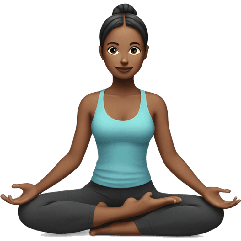 Yoga girl emoji