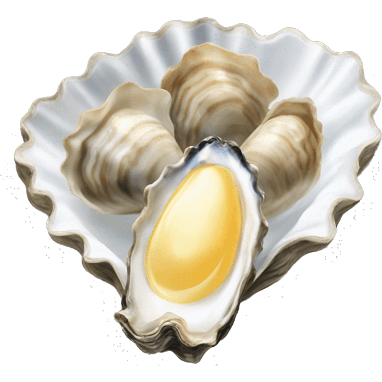 Oyster dish emoji