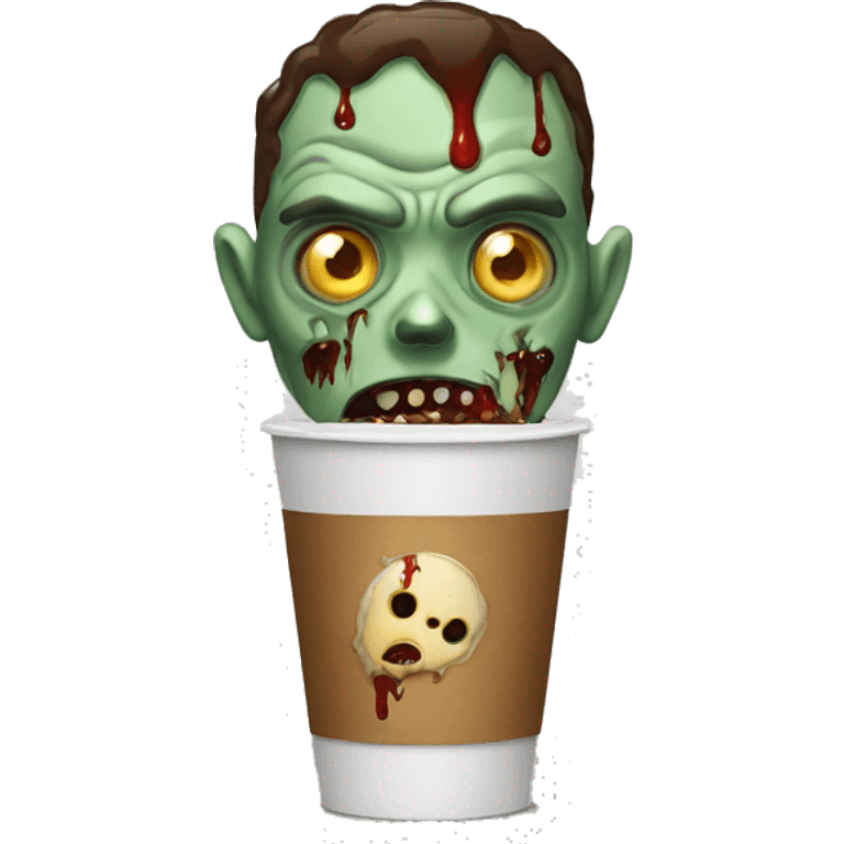 zombie drink coffee emoji