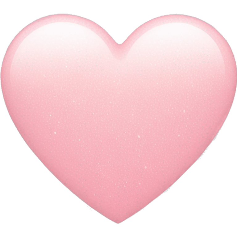 light pink heart with white sparkles around it emoji