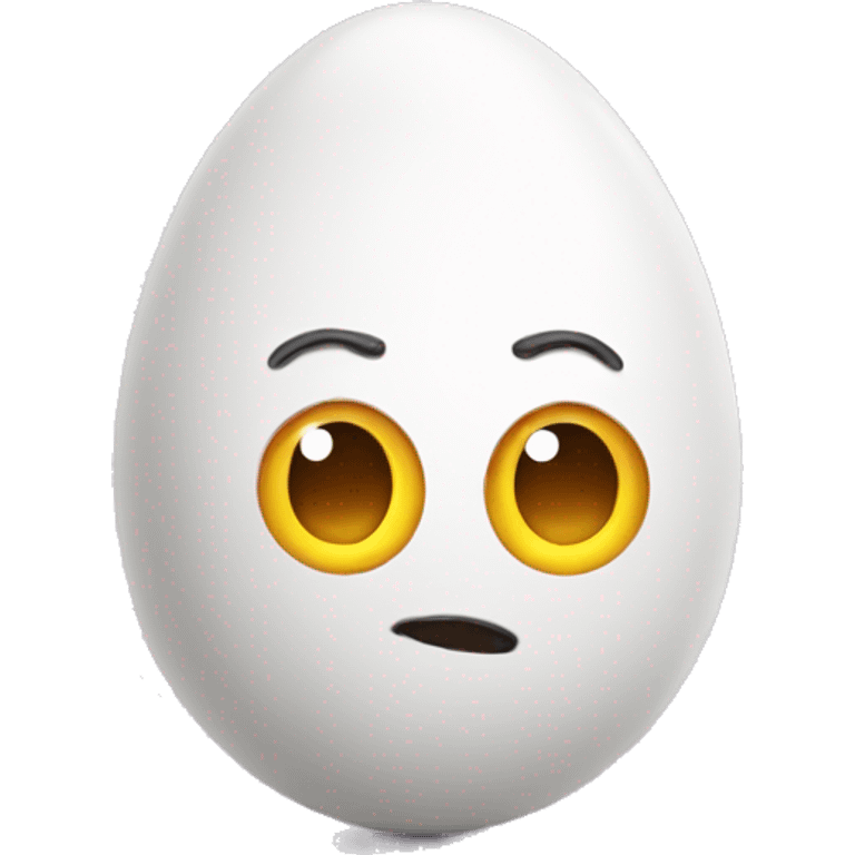 Egg with a face  emoji