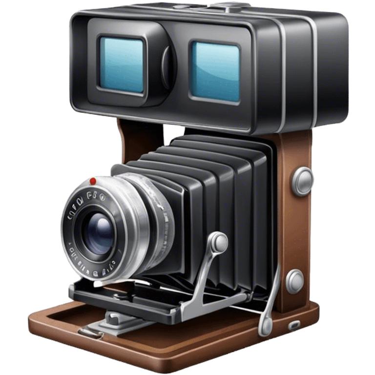 Glass plate camera older emoji