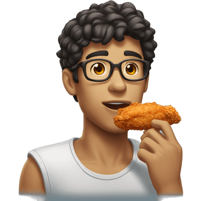 T1 Faker eating fried Chicken emoji