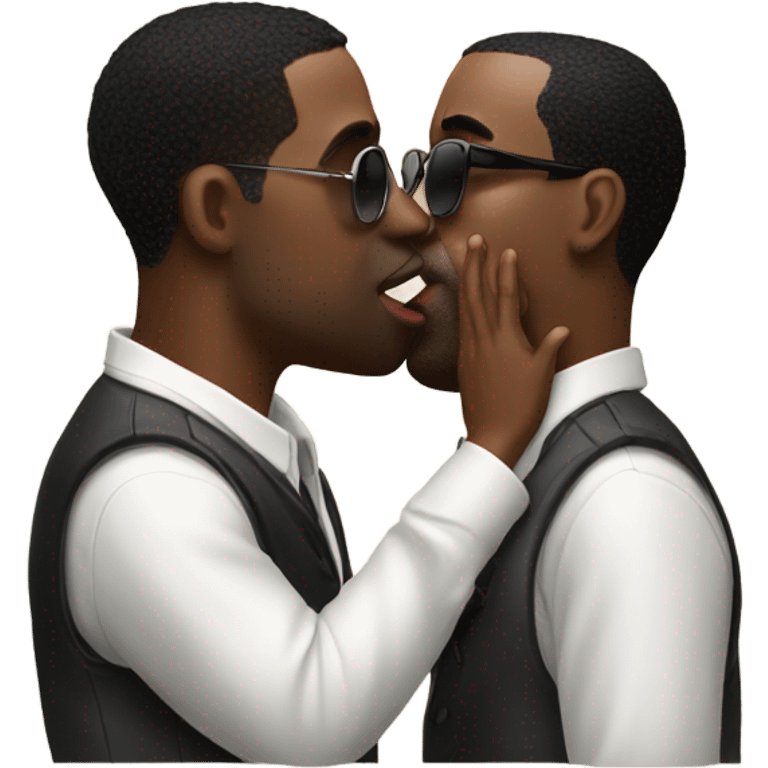 John Pork kissing P Diddy  emoji