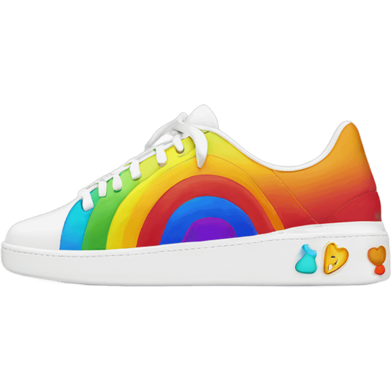 rainbow louis vuttion sneakers emoji