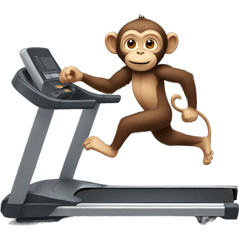 monkey on treadmill  emoji