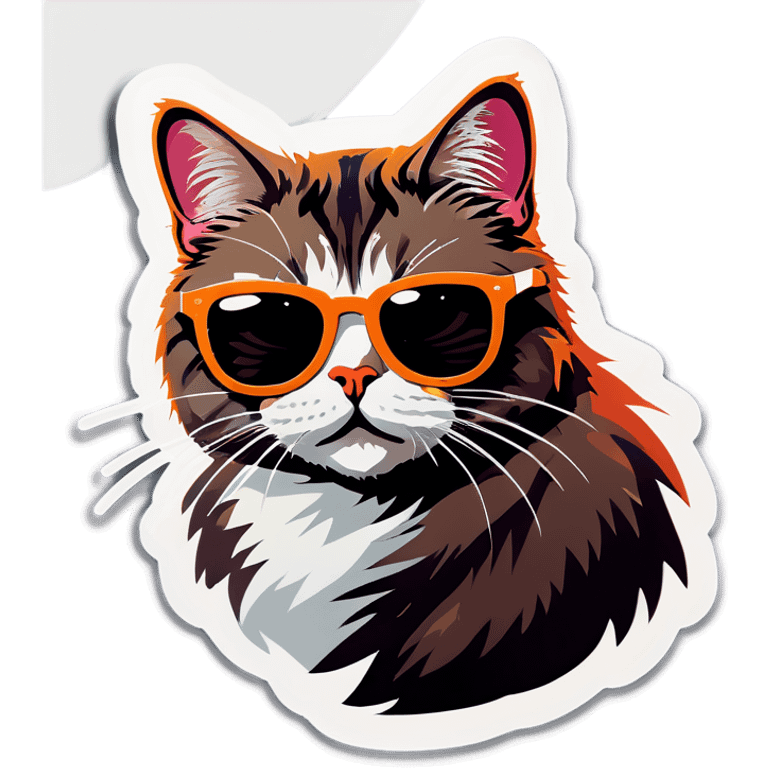 Cat with sunglasses emoji