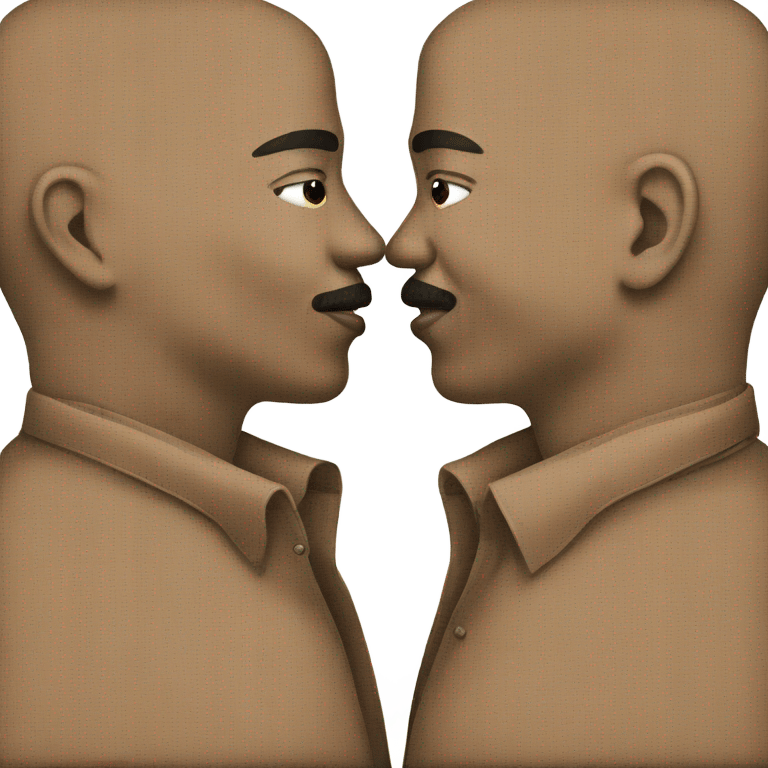 men kissing emoji