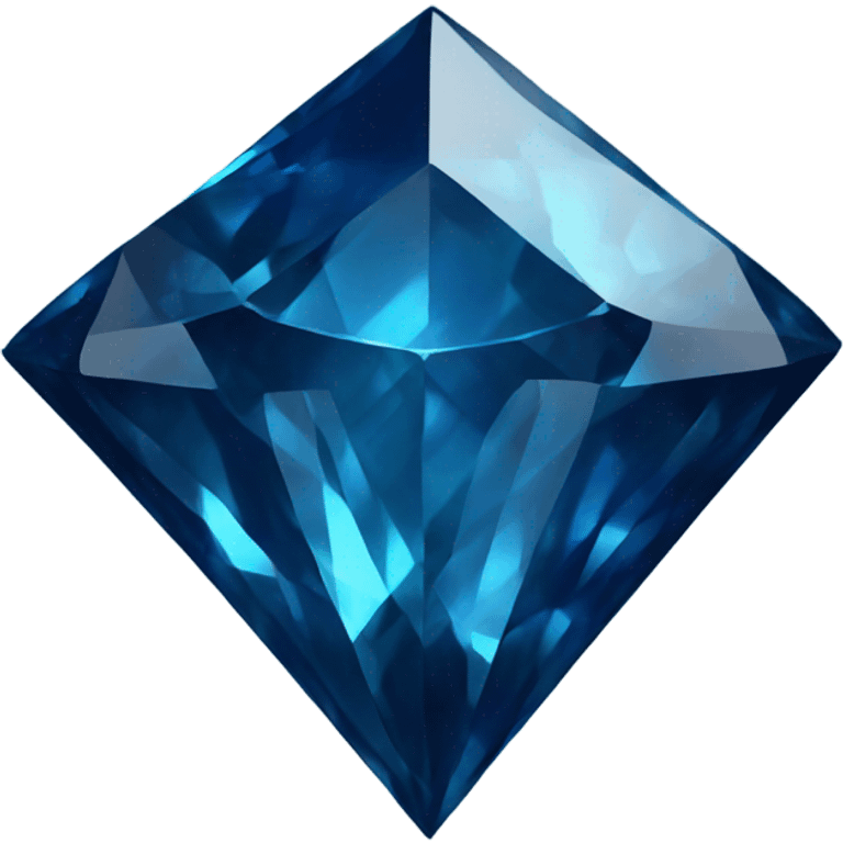 a dark blue diamond emoji