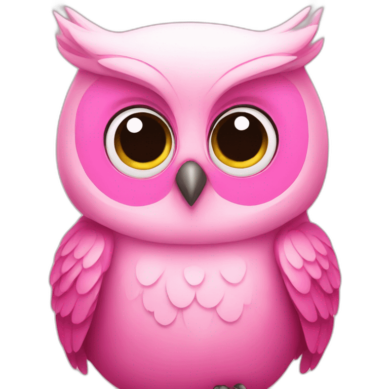 pink cute owl emoji