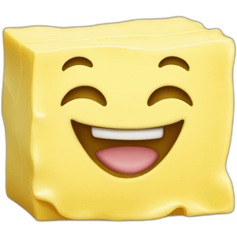 laughing lump of butter emoji