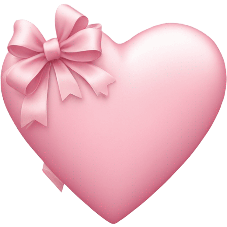 Light pink heart with bow emoji