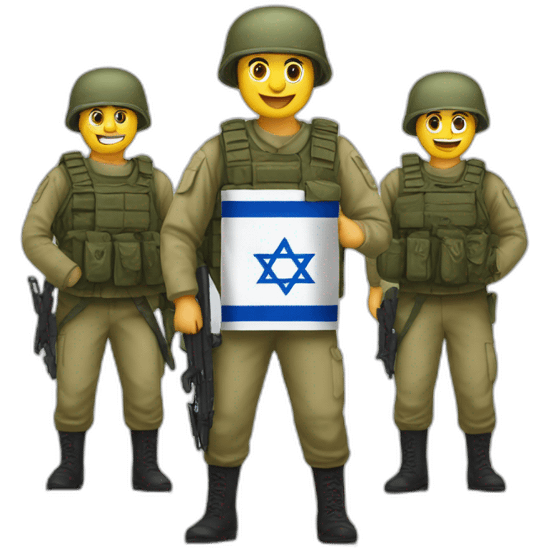 Israeli flag soldiers emoji